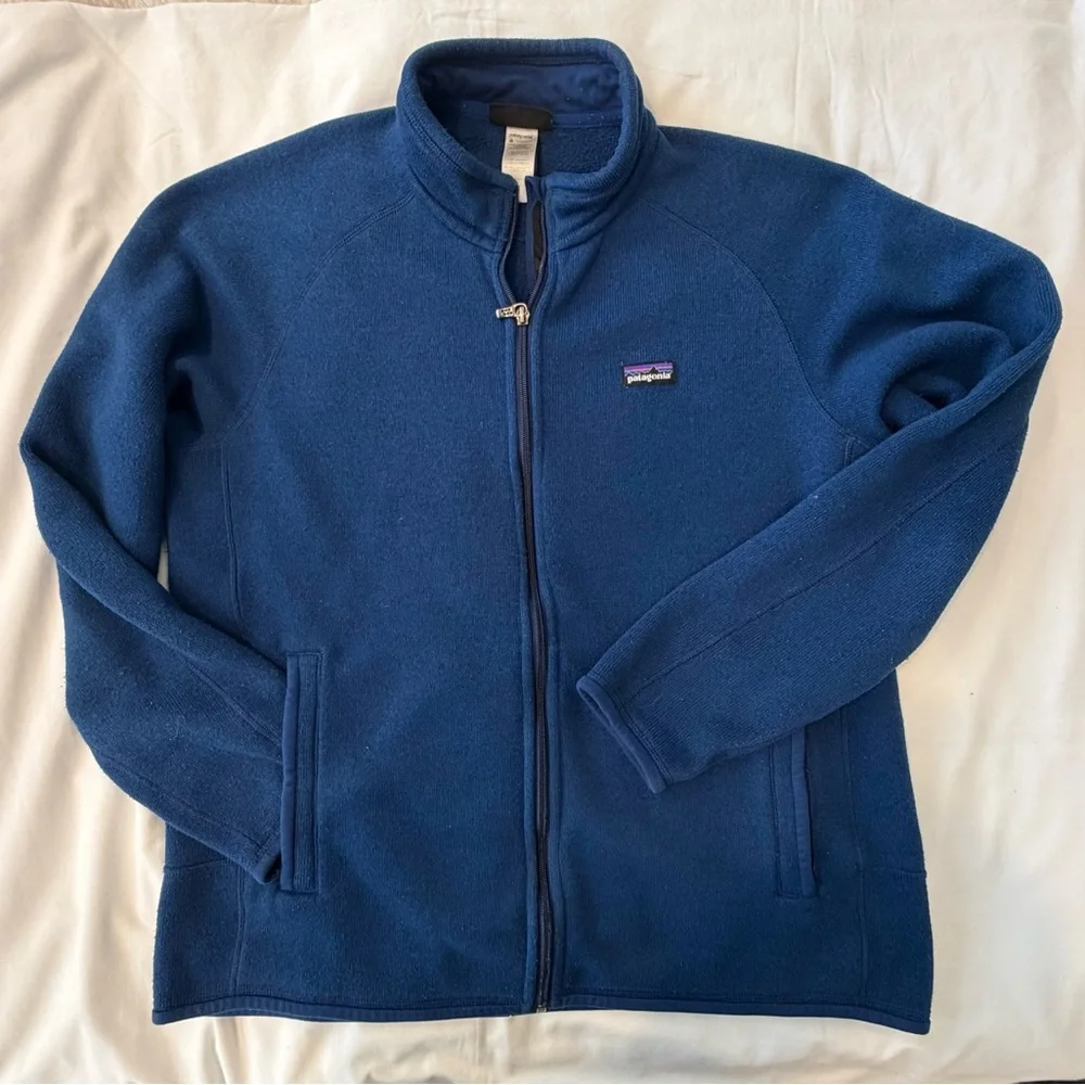 Patagonia Men’s Blue Zip Up Sweater, Large, Great condition - Picture 2 of 7